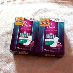 2 Packs Womens Incontinence Poise Ultra Thin Pads